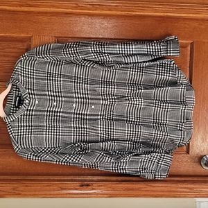 Lands End Henley Style Flannel